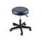 Pneumatic mobile stool, no back, 18" - 22" H, blue upholstery