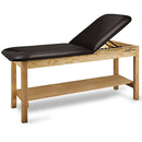 CanDo Treatment Table w/ Adjustable Back & Shelf, 400 LB Capacity, 72"L x 27"W x 31"H