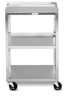 Mobile Stand - Stainless Steel - 3-shelf