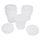 containers and lids ONLY for 5 lb putty (10 each)