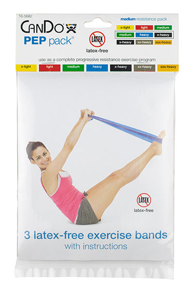 CanDo Latex-Free Exercise Band - PEP Pack