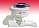 WaxWel Paraffin Bath - Standard Unit Includes: 100 Liners, 1 Mitt, 1 Bootie and 6 lb Rose Paraffin