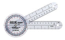 Baseline Plastic Goniometer - HiRes 360 Degree Head - 8 inch Arms, 25-pack