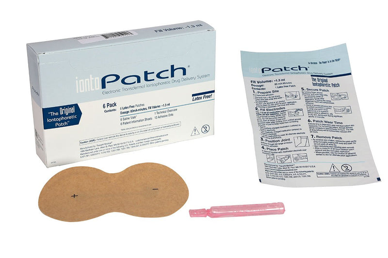 IontoPatch, patch/Vial, 80mA-min, pack of 6