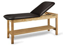 CanDo Treatment Table w/ Adjustable Back & Shelf, 400 LB Capacity, 72"L x 30"W x 31"H