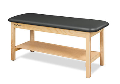CanDo Treatment Table w/Flat Top and Shelf, 400 LB Capacity, 72"L x 27"W x 31"H