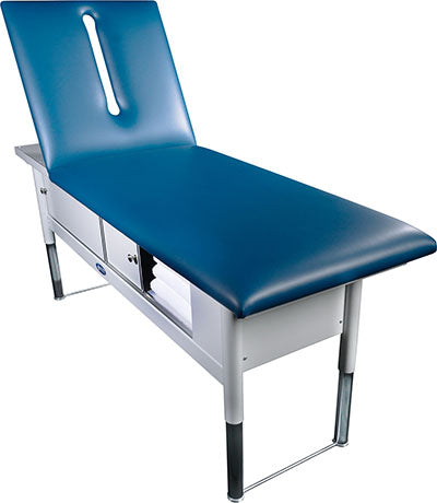 Tri W-G Treatment Table, Motorized Hi-Lo, Raised Back, 28" x 80", 500Ib capacity