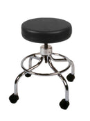 Mechanical mobile stool, no back, 18" - 24" H, specify upholstery color